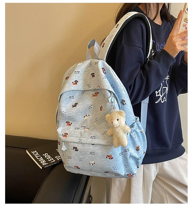 Schoolbag New Cartoon Printed Girls School Bag Junior High School Elementary School 1011 Spring Backpack Large Capacity Travel Backpack