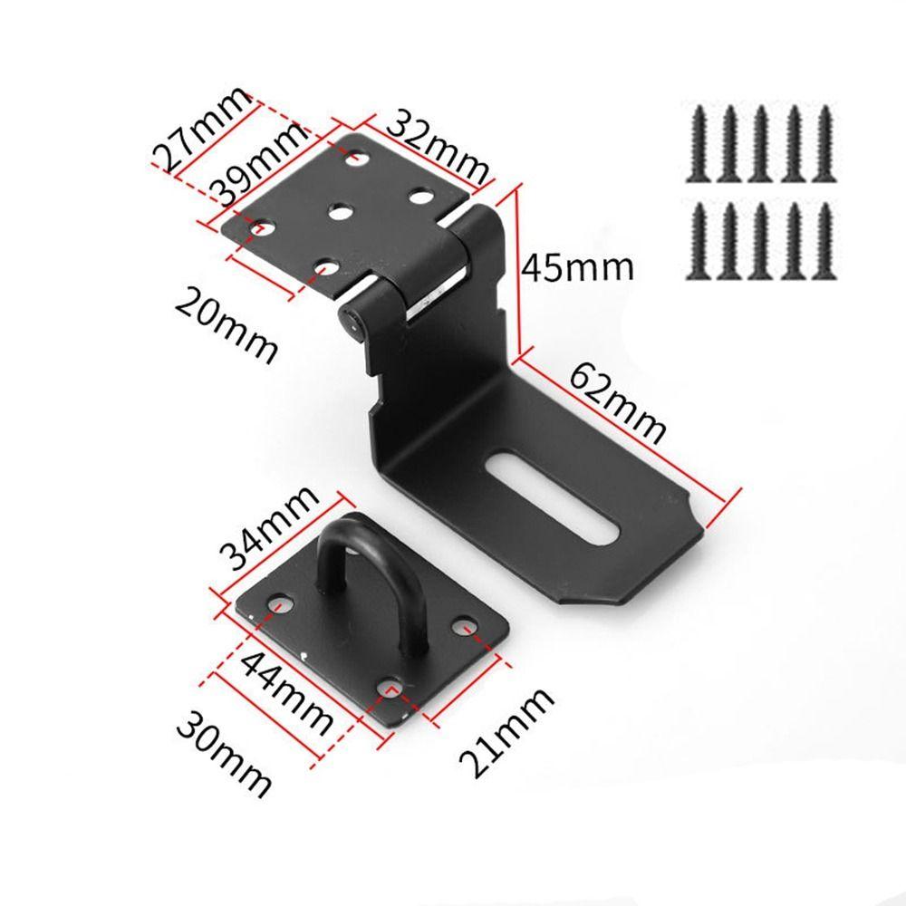 Household 90 Degree Lock Catch Stainless Steel Right Angle Buckle Door Latches Lock  Windows Door