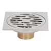 4 Inch Square Floor Drain Odor Proof Insect Proof Shallow Floor Drain with Pure Copper Core for