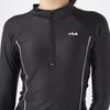 Fitness Top and Bottom Long Half Body Sizes Size 9 [FILA] Swimsuit, Set, Sleeve, Zip, Separate, Simple, Coverage, 5-17, 3132845, Women's,