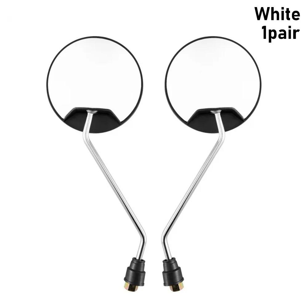 1Pair Universal Electric Bicycle Rearview Mirror Retrofit Convex 8mm Thread Reflective Mirro 360 Degree Rotating Colorful