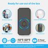 Smart Wireless Doorbell 1to2 Plug in Waterproof Operating 1,000 Feet Long Range Cordless Doorbell with 60 Chimes 5 Volume Levels