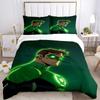 3pcs Green Lantern Duvet Cover Set, 1 Duvet Cover + 2 Pillowcases (No Insert), High-Definition Print for All Seasons,Durable yy251103005