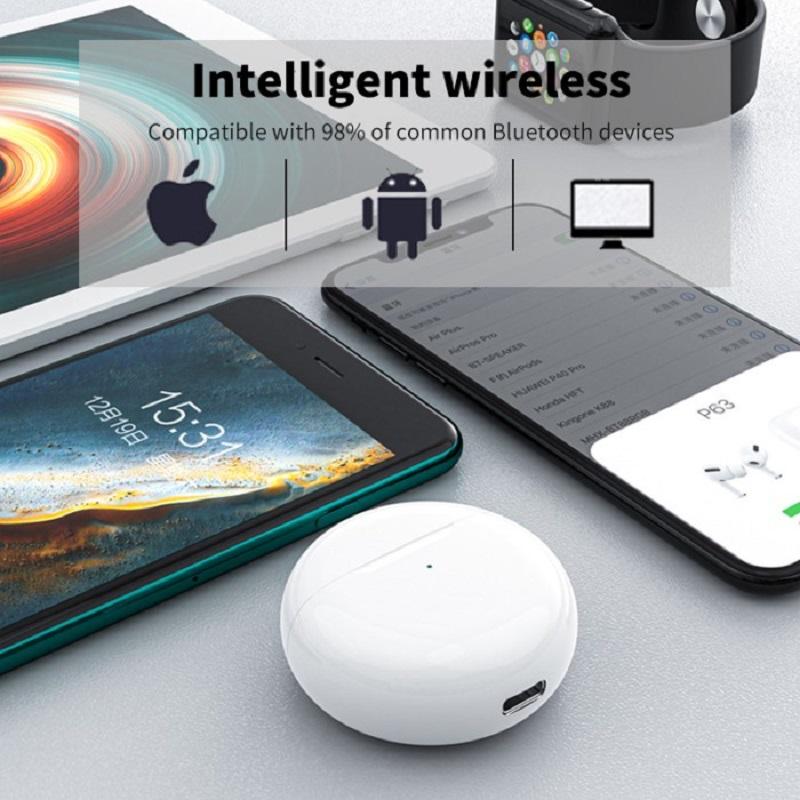 Yeni Air Pro 6 Kablosuz Kulaklık Bluetooth 5.0 Kulaklıklar Kulaklıklar Bas Su Geçirmez Spor Kulaklığı Mikrofonlu Apple iPhone Xiaomi İçin