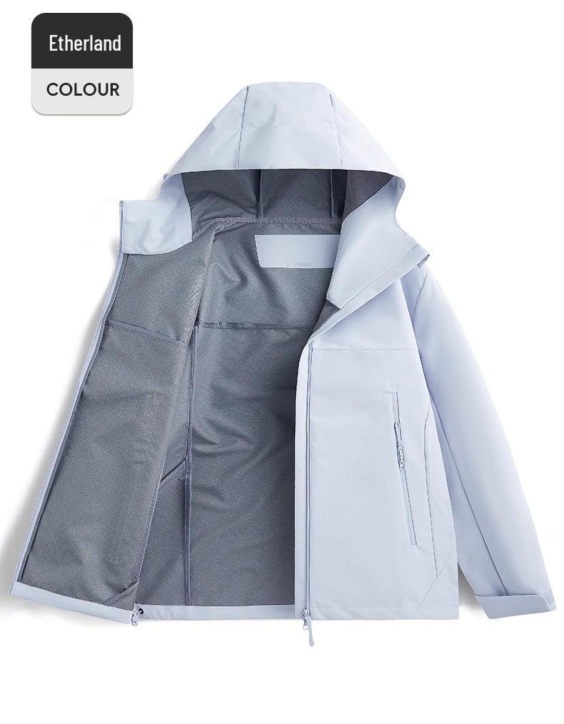 Woodpecker Women's Spring Blue Windbreaker 2025: Small, Windproof, Waterproof Casual Jacket