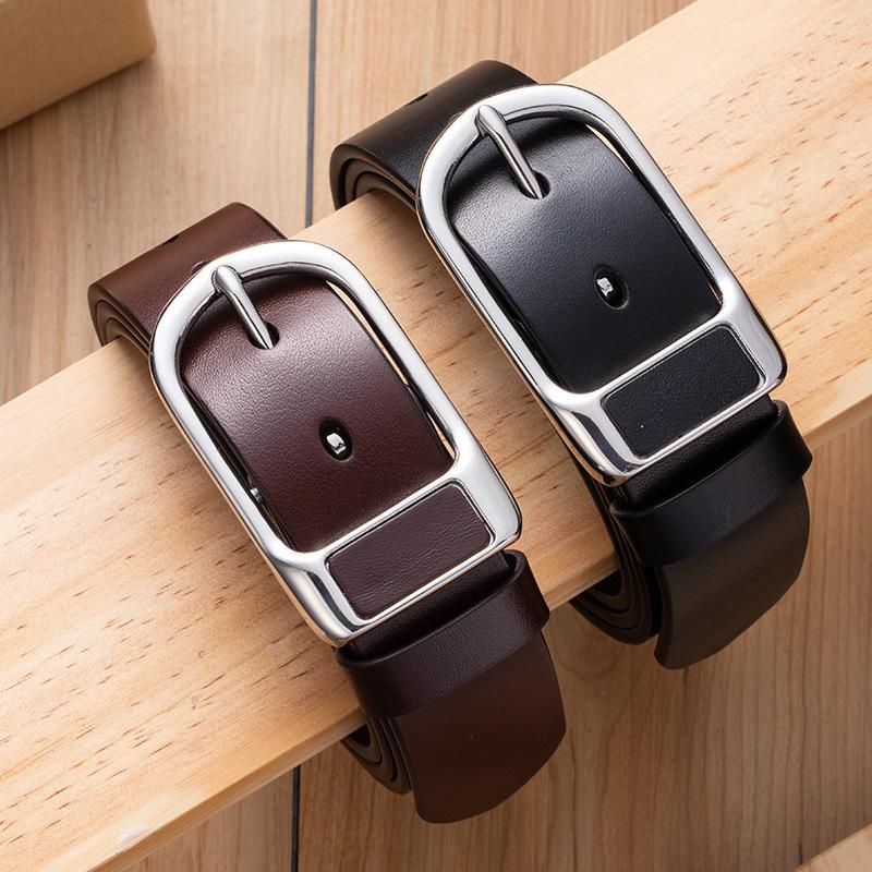New High-end Belt Pin Buckle Men's Belt Simple Versatile Retro Casual Pants Belt
