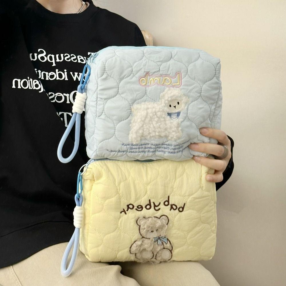 Handheld Cartoon Makeup Bag Multifunctional Skincare Storage Bag Wash Bag Toiletry Organizer Women