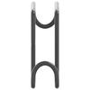 Porte brides 3 pcs noir acier