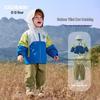Qiqixiong Boys' 3-in-1 Hooded Windbreaker Jacket