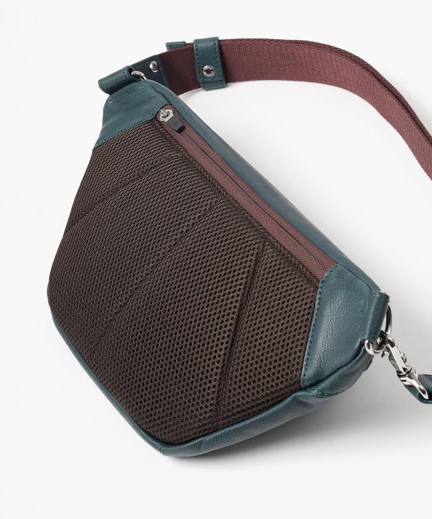 Takeo Kikuchi Men's Flap Shoulder Bag, Green