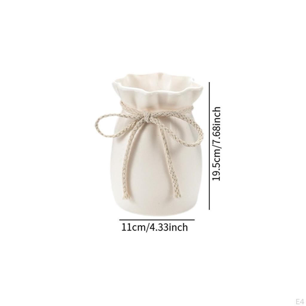 Contemporary Floral Container,Simple Design Vase,Home Accent Piece for Living Room,Kitchen Shelf