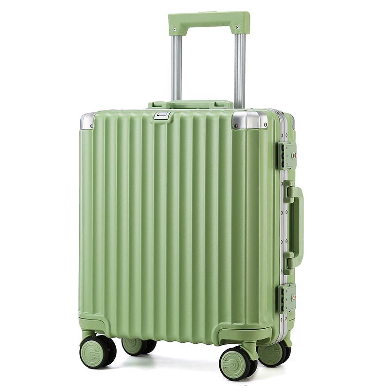18-inch Lightweight Carry-On Suitcase for Men and Women - Airline Approved, Horizontal Design with Lockable Trolley.
