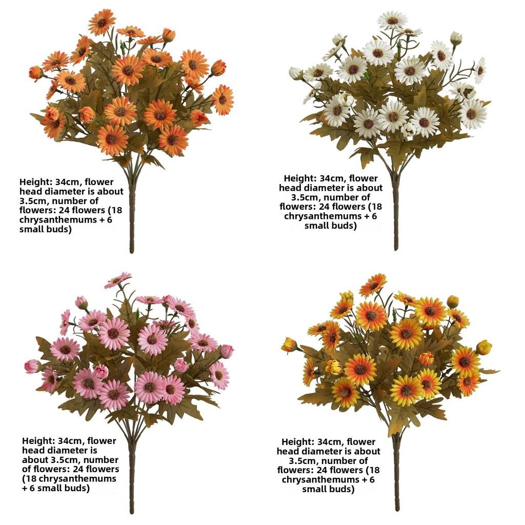 Faux Dendranthema Morifolium For Rustic Home Decor And Photography Styling