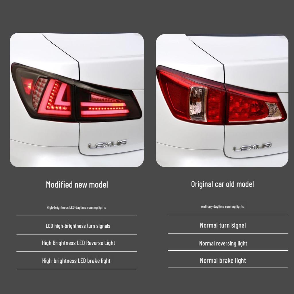 LED Taillight Assembly for 2006-2012 Lexus IS250/IS300 with Daytime Running Lights