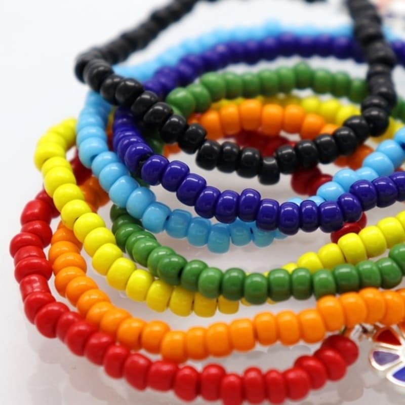 BONBEAU Rainbow daisy color beads Bracelet 7 colors