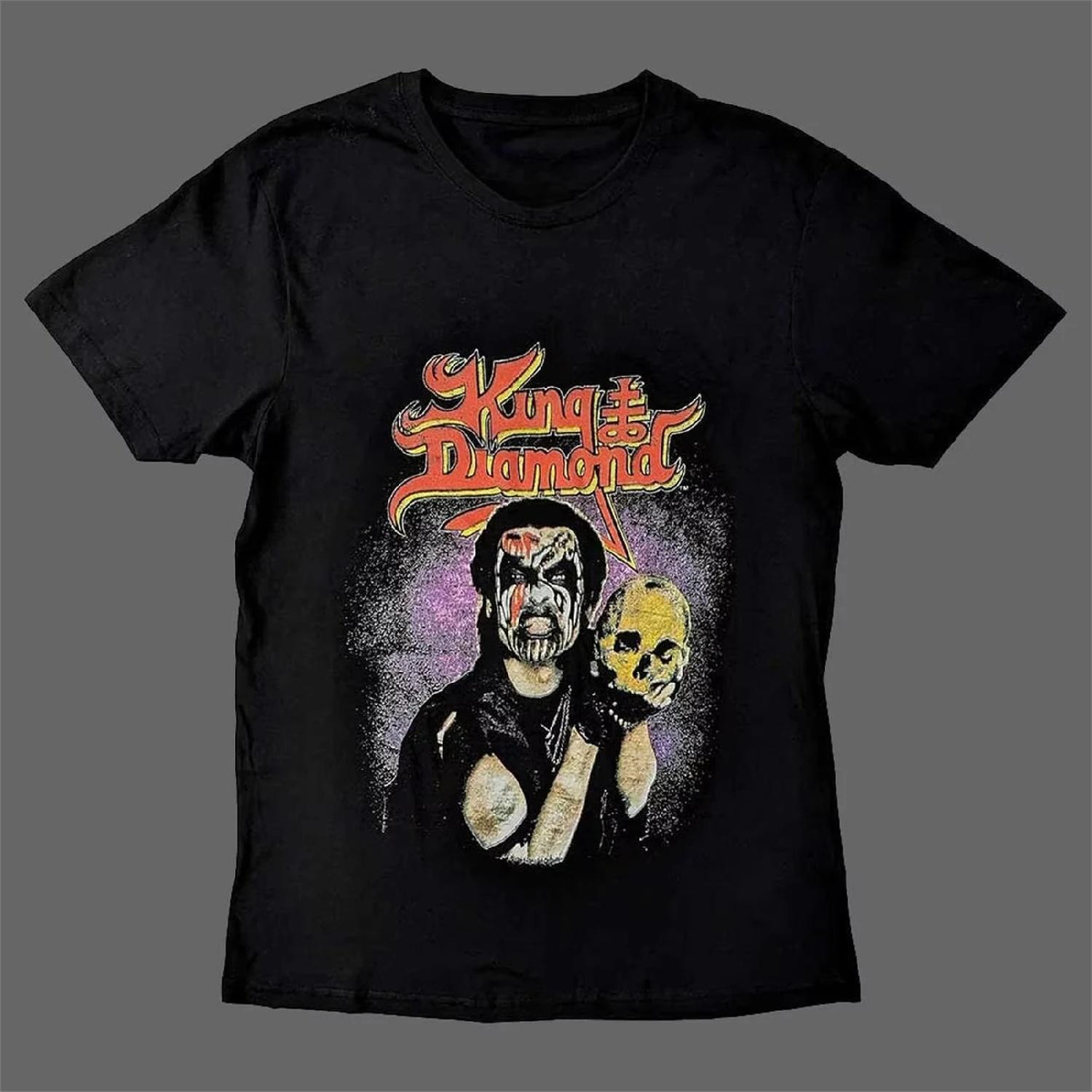 

King Diamond Conspiracy Tour 1989 Pattern Printing Summer Luxury Brand Cotton Men s and Women s T-Shirts streetwear XXXXXL різнокольоровий