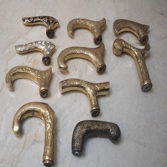 

Lot of 10 Brass Head Handle For Walking stick,Fashinable Handle,Personal Cane Handle,cane handle,Best Gift Item