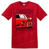 Rotes Sportwagen Grafik T-Shirt Cooles Automobil Design Tee für Autoenthusiasten