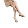 Mezzanine flip-flops shoes women's stiletto high heels, new models in summer 2025, fashionable outer wear, square head cool slippers, comfortable