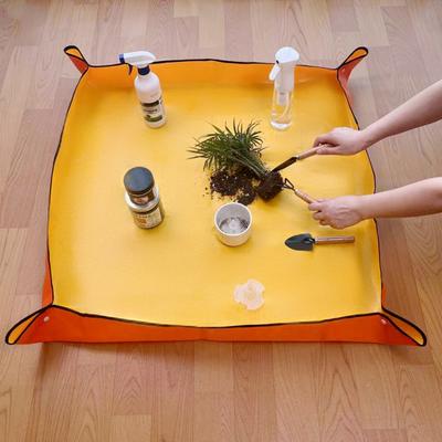 Tapete de transplante de plantas internas dobrável à prova d'água fácil de limpar reutilizável instalação simples amplamente utilizado tapete de replantio
