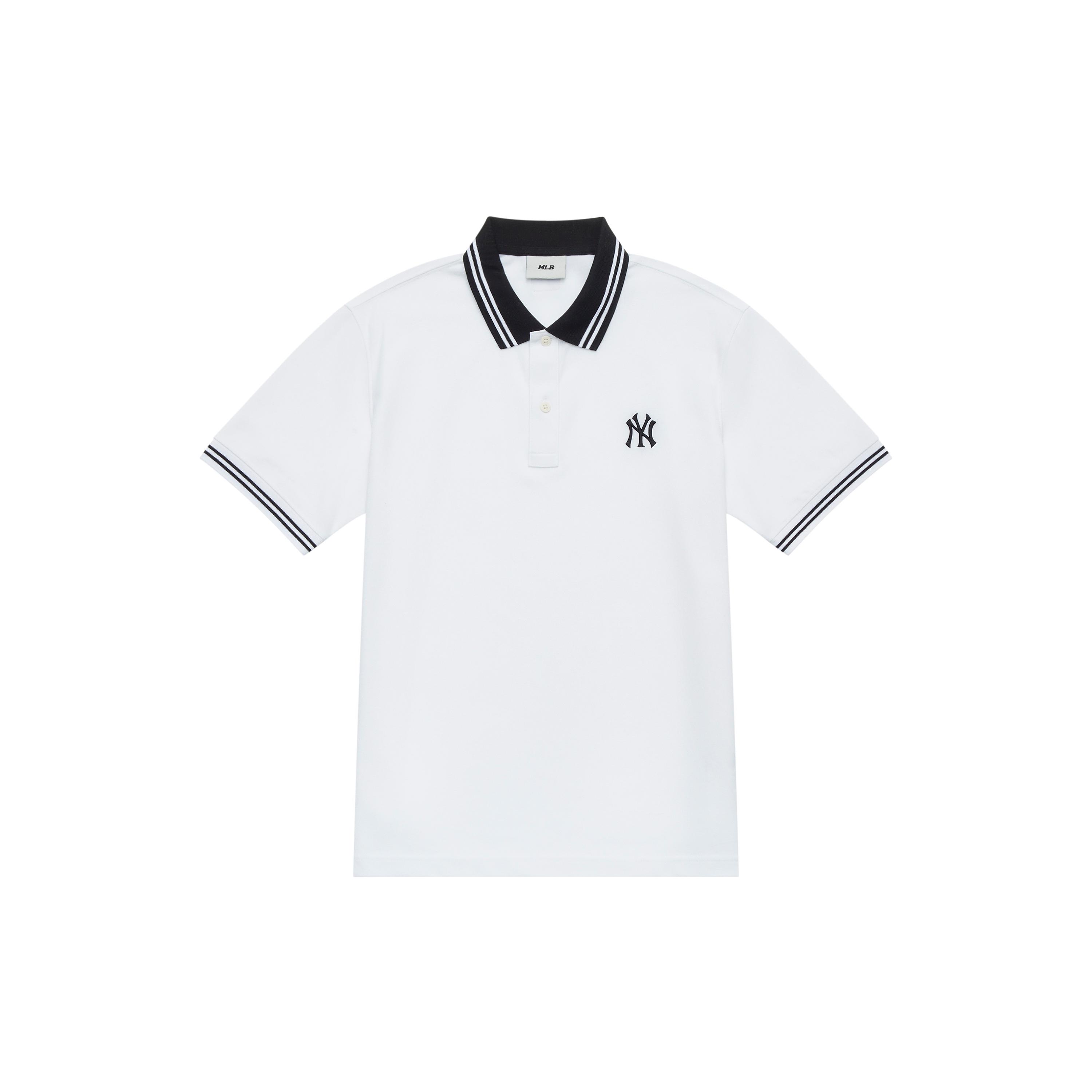 MLB New York Yankees MLB Basic Logo SS24 Polo Shirt Unisex Ivory 3APQB0243-50IVS XXL