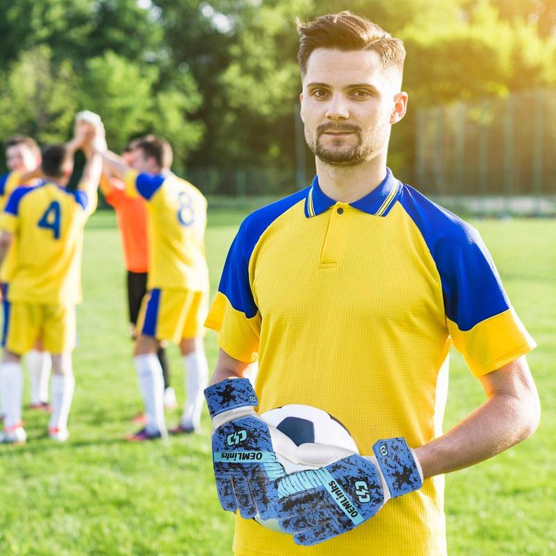 Professional Goalkeeper Gloves Football Gloves Anti Slip Breathable Thickened Professional Goalie Gloves For Finger Protection