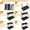 1pc  Plastic Storage Organizer Pull-Out Drawer Kitchen Bathroom Space-Saving Durable Large Capacity