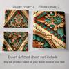 Intricate Geometric Floral Bedding Duvet Cover Sets Duvet Covers Pillowcases Gifts (1 * Duvet Cover 2 * Pillowcases, Without Duvet Insert)