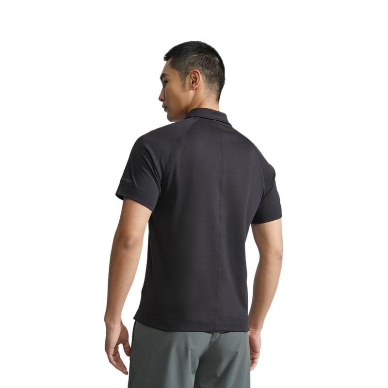 Calvin Klein Minimalist Letter Quick-Dry Short Sleeve Polo Shirt Men Polo Shirts Space-Black 4MS3K111001