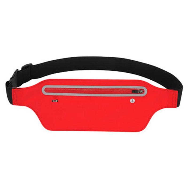 

Ultra-thin Lycra Waterproof Running Waist Bag with Three Pockets and Large Capacity Compatible with mobile phones below 7.5 inches