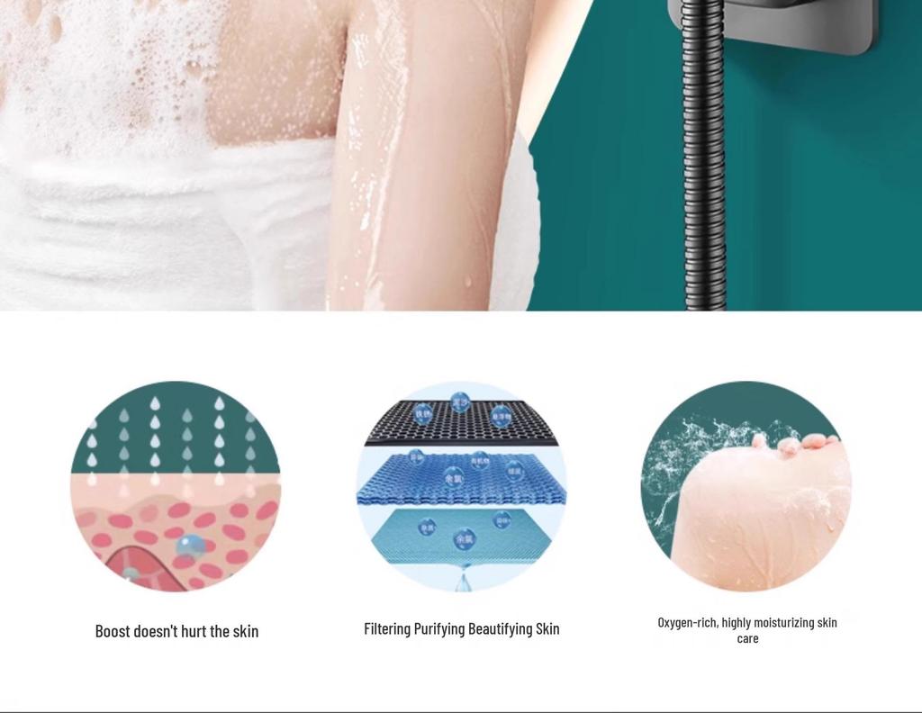 Super Strong Pressurized Rain Shower Head Set