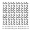 100 pezzi Clip per Recinzione in Filo di Acciaio Inossidabile da Esterno Forniscono Supporto Stabile per Progetti di Recinzione di Giardini e Pascoli