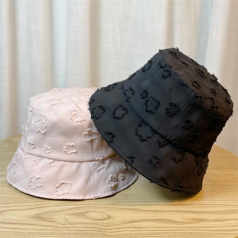 New Spring/Summer Wide-Brimmed Fisherman Hat for Women, Elegant Small Flower Bucket Hat, Korean Style Fashionable Versatile Sun Protection Hat