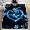 Turtle Pattern Flannel Blanket, Sofa Blanket, Gift Blanket Suitable for Sofa, Bed, Office and Camping Christmas Halloween