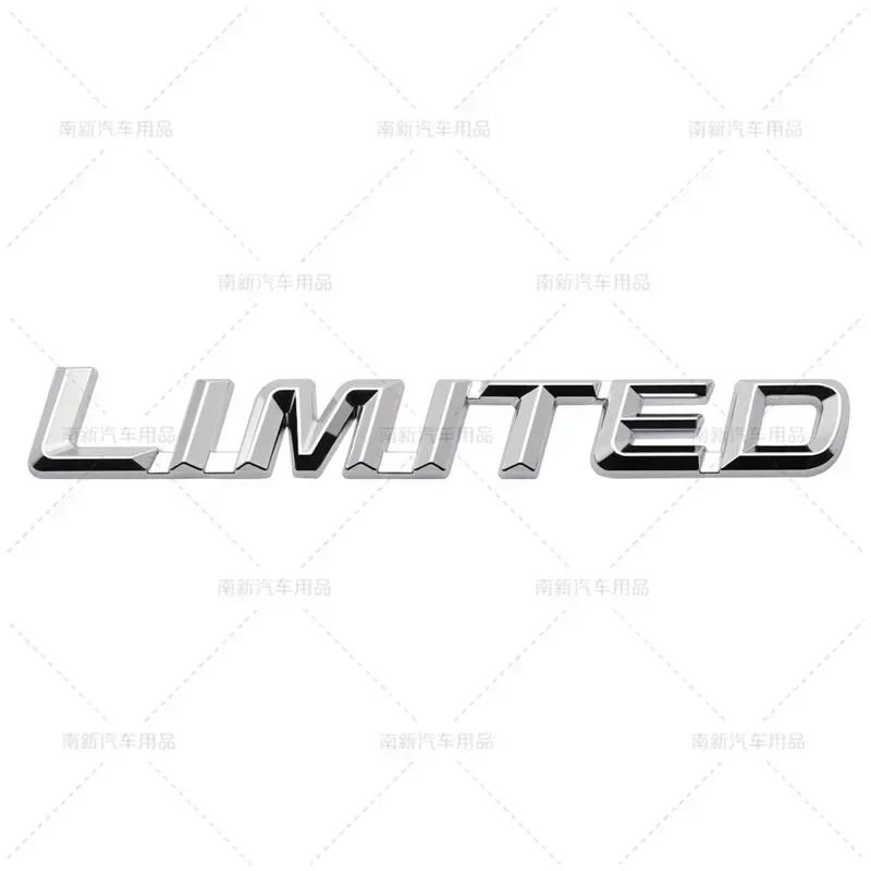 3D Metal LIMITED Letters Rear Trunk Emblem Sticker Car Side Fender Badge Decals For Toyota Highlander Accessories
