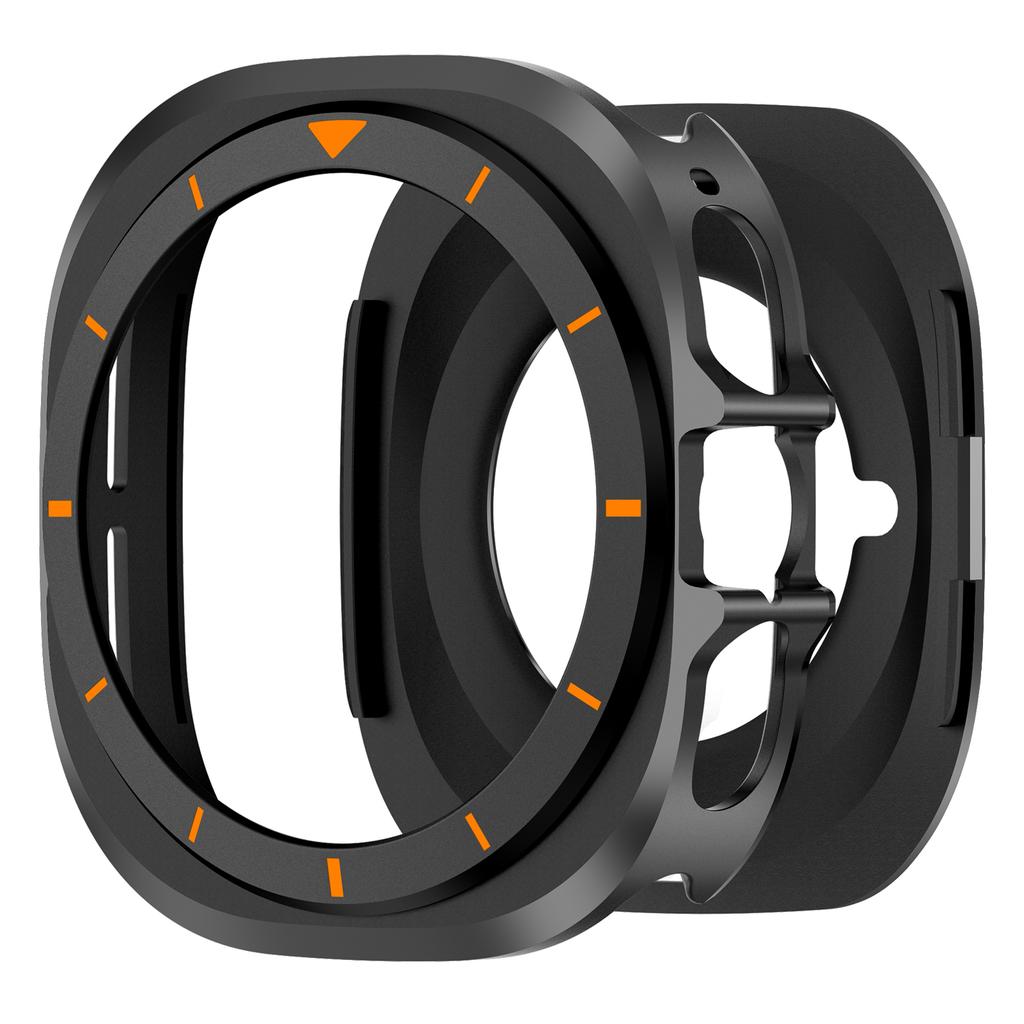 Hülle für Samsung Galaxy Watch Ultra 2025/7 47mm Metall+PC Bumper mit Skala für Galaxy Ultra 47mm Schutzschale Abdeckung