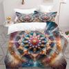 Comforter Mandala Flower Plants 3D Printed Bohemian Style Color Art Bedding Set For Kids Teens Adults