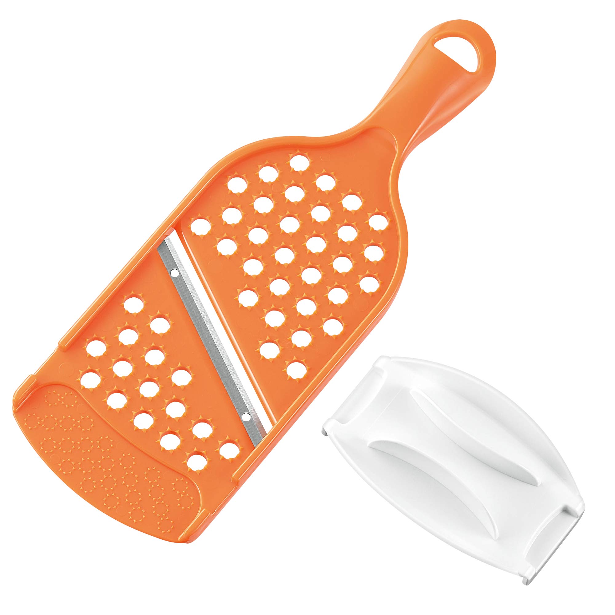 

Shimomura Kogyo Made in Japan Full Veggie Smile Slicer Grater Dishwasher Safe Made in Niigata Orange 272 x 93 x 37 mm & FVS-609 Tsubame-Sanjo оранжевый