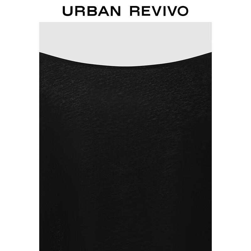 UR 2025 Autumn Retro Contrast Letter Long Sleeve T-Shirt