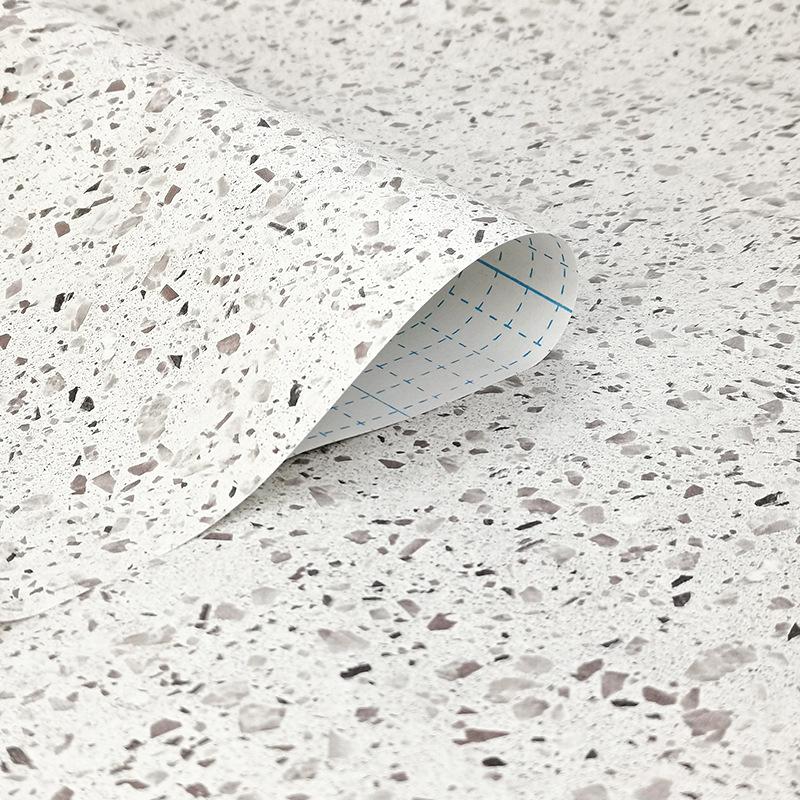 Terrazzo Peel and Stick Wallpaper Jazz White Marble Self-adhesive Wallpaper Kitchen Wall Paper Self-adhesive Wall Stickers