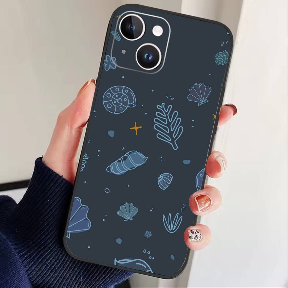 

star bone lightning bolt Phone Case For iPhone 17 16 15 14 13 12 Max Plus Silicone Black Cover iPhone16plus