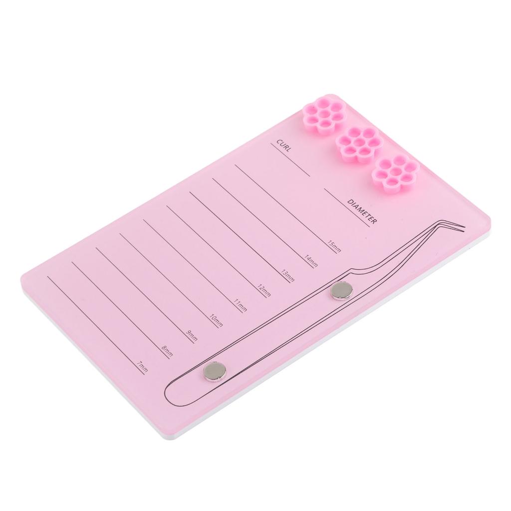 3 In 1 Eyelash Extension Holder 7 To 15mm Clear Scale Acrylic Eyelash Extension Display Tray