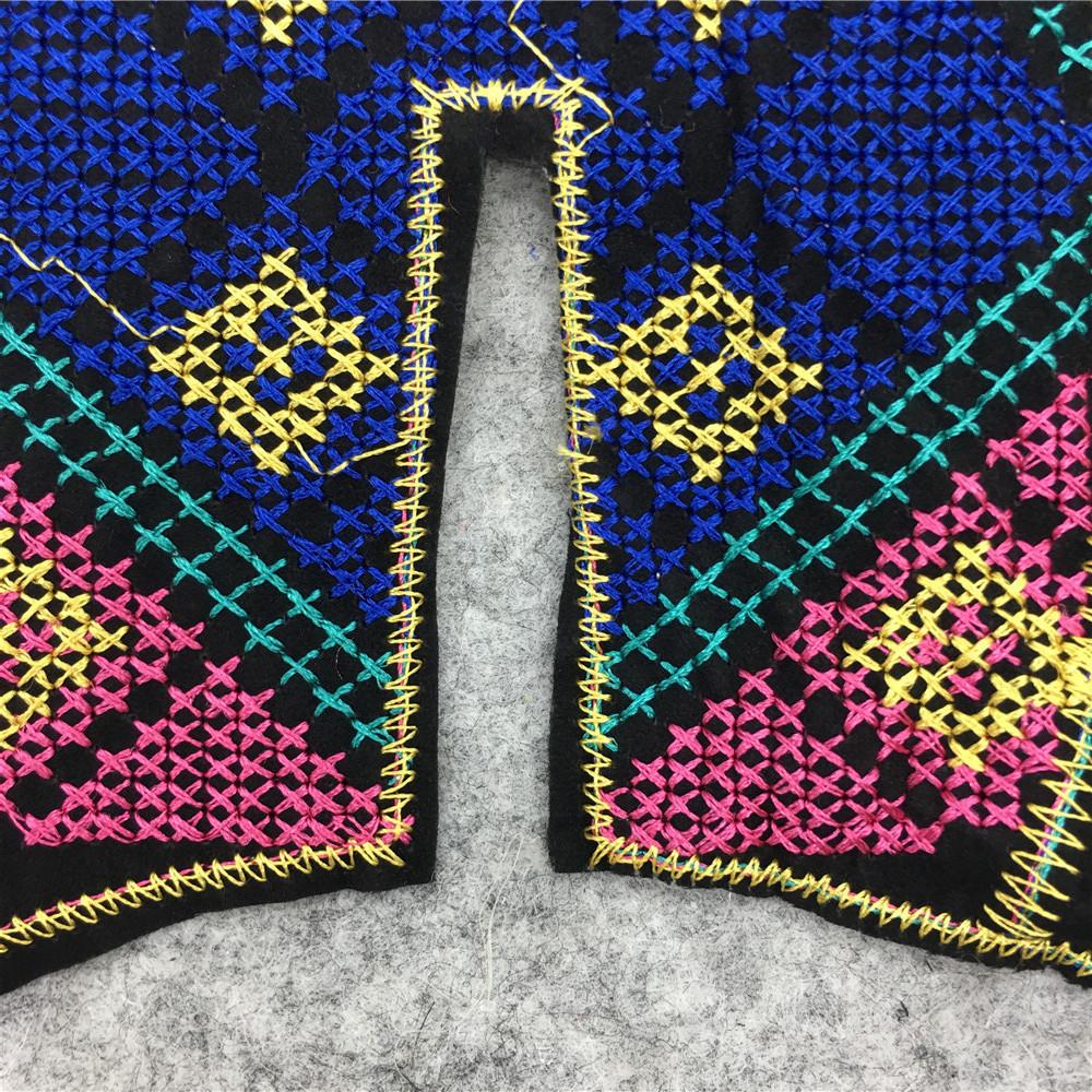 Multi-Color Embroidered Collar Lace Fake Collar Ethnic Style Clothing Accessories Women'S Clothing Embroidered Cloth Stickers On Clothes