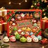 Christmas Party Favors Squeezy Toy Advent Calendar 2026, 24 Days Dumpling Toys Countdown Gift for Kids Calendar, Decor Jumbo Mini Glitter Stress