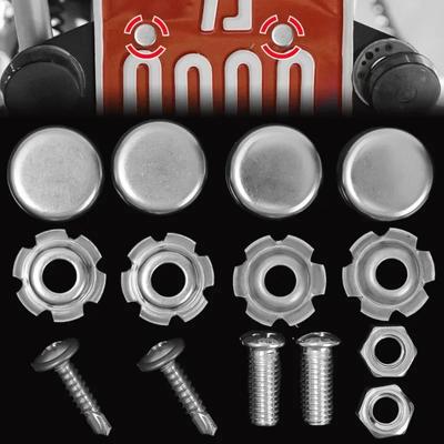 Car License Plate Fixed Screw for 16mm Diameter Thread Electric Vehicle Stainless Steel Fixing Buckle Tag Anti-theft Fastener