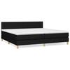 3140483 vidaXL Divan Bed with Mattress Black 200x200 Cm Fabric