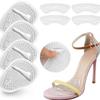 High Heel Gel Inserts Pad Set with 2 Forefoot Cushion Pad 2 Back of Heel Support Pad for Women High Heel Cushion Inserts  Transparent