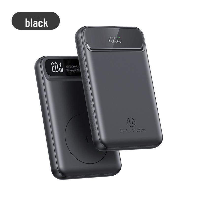 

USAMS MagSafe Power Bank: Беспроводное магнитное зарядное устройство для Apple 15 10000 mAh чёрный