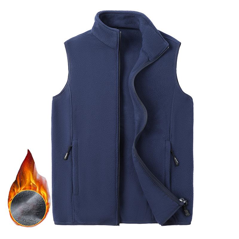 

Большой размер 8xl осенне-зимняя модная однотонная жилетка мужская большого размера безрукавка мужская жилетка свободная повседневная спортивная куртка 8XL синий