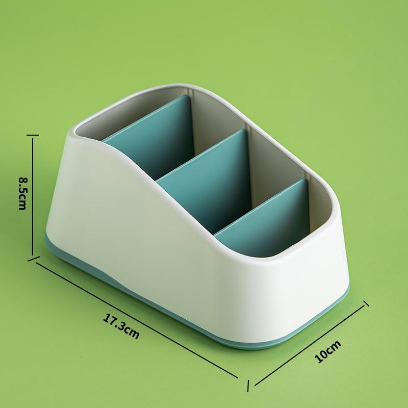 Uchwyt na pilota 4-gniazdowy schowek na biurko pilot do telewizora telefon trapezowy kosz organizer na artykuły piśmiennicze etui domowe hotelowe